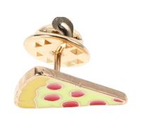KALLORY Pizza Lapel Pin Cartoon Food Brooch Enamel Pin for Women'S Clothing and Party Use Sturdy Coating
