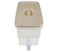KALLORY Plastic Beverage Dispenser with Leakproof Spigot for Easy Dispensing, Large Capacity Rectangular Jug for Cold Brew Tea and Juice, Compact Design for Family Use in Summer