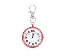 KALLORY Pocket Watch Glass and Alloy Material Retro Necklace with Pendant Chain Red Accurate Timekeeping and Premium Movement for Men and Women for Daily Life and Party