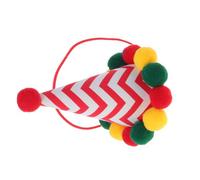 KALLORY Pointed Pet Hat for Dogs and Cats with Elastic String and Form-fitting Comfort, for Party and Birthday Decoration, Soft Cloth Material for Cute Puppy and Cat Party Costume