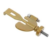 KALLORY Portable Door Lock Security Device Multifunctional Iron Golden Travel Door Safety Lock for Hotel Rooms and Apartments