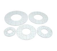 KALLORY Quilting Rulers Templates and Abrasion Resistant Acrylic 5pcs Safe to Use Circle Patchwork Rulers for Sewing and Craft Projects for DIY Craft Projects and Painting