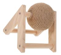 KALLORY Rabbit Scratch Toy Sisal Kitten Boredom Relief Cat Scratching Globe Toy for Indoor Cats Catnip Ball