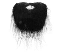 KALLORY Realistic Black Cloth Beard and Simulated Mustache for Adults, Easy to Use and Not Fall off Easily, for Masquerade and Party Costume Accessories