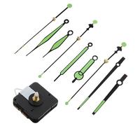 KALLORY Replacement Clock Mechanism Kit with Glow in The Dark Feature Battery Operated Silent Wall Clock Movement and Motor