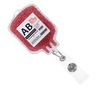 KALLORY Retractable Badge Clip Multi-Function Badge Holder 3.93x2.16x1.45in Acrylic Retractable Design Portable Id Card Holder Suitable for Hospital Staff and Nurses