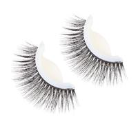 KALLORY Reusable 3d Self-adhesive False Eyelashes Natural Look, Comfortable to Wear Plastic Fake Lashes for Professional Applications and Party Use, Includes Spare Glue Strips