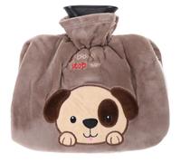 KALLORY Reusable Plush Hot Water Bottle Hand Warmer with Leak-Resistant PVC Material and Even Heat Distribution, Cute Cartoon Animal Design for Winter Cold Weather