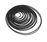 KALLORY Rubber Recorder Machine Belt Replacement for Cassette Tape Player Black Drive Belt for Belt-driven Recorder Noise Reduction Feature and Maintenance