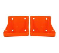 KALLORY Salt Cylinder Brick Red to 2pcs for Livestock Pp Sturdy Holder Easy Mount Lick Rack Farm Suitable for Horses and Sheep Feeding