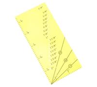 KALLORY Sew Seam Allowance Ruler Accurate Seam Allowance Measuring Tool for Patchwork and Sewing, Acrylic Material with and Straight Hemline for Clothing and Quilting Projects