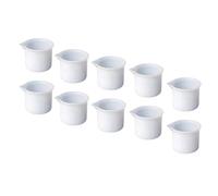 KALLORY Silicone Epoxy Measuring Cups No Gaps 12pcs with Scale 50ml Capacity White DIY Crafts Making Measuring Tools for Epoxy Mixing and Craft Projects