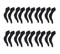 KALLORY Silicone Glasses Non-slip Cover Ear Hook 10 Pairs for Comfortable Anti-skid Black Ear Hook with Comfortable Anti-skid Black for Eyeglass and Sunglasses and Active Life and Daily