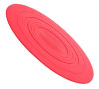 KALLORY Silicone Vinyl Record Player Pad Red Colour Protective Non-slip Disc Mat Keeps Records Clean and Static-free for Turntable Accessories, Home Use