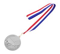 KALLORY Silver Zinc Alloy Tennis Medals for Graduation with Versatile Hanging Design, Unique Style Prize Medals Motivating Students and Participants in School Tennis Competitions