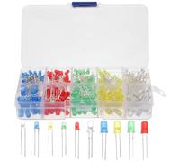 KALLORY Single LED Light Diode with Alloy Material, High Brightness and Faster Response Time, Sturdy LED Diodes for DIY Craft and Electronic Devices with Box for Easy Organisation