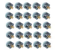 KALLORY Snooker Cue Tips 30Pcs Soft Leather 10Mm Screw-On Replacement Parts for Pool Billiard Cue Stick Suitable for American and British Style Games