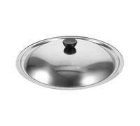 KALLORY Stainless Steel Kitchen Pot Lid Portable round Thickened Metal Cover for Pot Easy to Clean Simple and Convenient Design Anti-splash Cooking Lid for Home Use