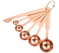 KALLORY Stainless Steel Measuring Spoon Set 7pcs with Engraved Scale, Sturdy and Easy to Store, for Baking and Kitchen Use, Accurate Measurement for Liquids and Solids