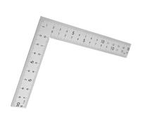 KALLORY Stainless Steel Precision Carpenter Square 10x15cm L-shaped Metal Measuring Ruler Double-sided Scale Professional Woodworking Layout Tool for Framing and Carpentry