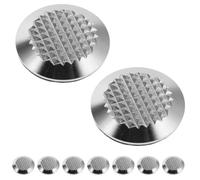KALLORY Tactile Studs and Stainless Steel 10pcs Self Adhesive Raised Dome Shape, Easy Installation Flooring Preservation or Floor and Ground Use Renovation Projects Metro Entrances