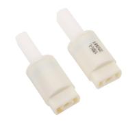 KALLORY Toilet Plastic Damper Quiet Seat 2pcs Slow Dampers for Close Soft Descent and Enhanced Stability, White Lid Replacement Parts for Home Bathroom Use