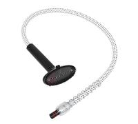 KALLORY Universal Garment Steamer Replacement Steam Hose Stainless Steel and Material with Metal and Brush Attachment Clip Design for Easy Installation in Household