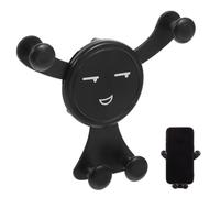 KALLORY Universal Vent Mount Car Holder for Cell Phone Black and Gps with Easy to Remove Design and Safe, Steady Abs+silicone Material, Compatible with Car Air Cradle