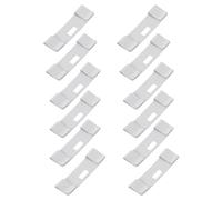 KALLORY Vertical Blind Repair Vane Savers Clips White Colour for Vertical Blind Vane Replacement 12pcs Metal with Plastic Box for Well Organised and Convenient Storage