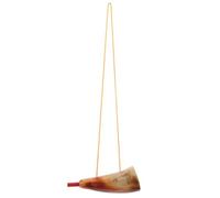 KALLORY Viking Design Khaki Colour Carved Use Versatile Intricately Horn Instrument Cheering Prop Made of Ox Unique Decorative Random Color for Ceremonies and Festivals