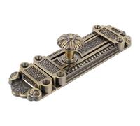 KALLORY Vintage Zinc Alloy Antique Security Sliding Bolt Lock, Barrel Door Latch for Home and Barn, Sturdy Slide Door Bolt Latch with Retro Green Patina Finish