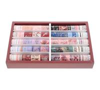 KALLORY Washi Tape with Firm Adhesion for 100 Rolls for Scrapbooking Tearable by Hand, Made of Japanese Paper, Featuring Latest Designs and Many Styles, for Diary Decor and Craft
