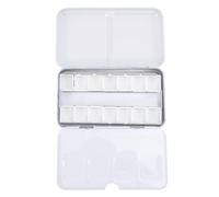 KALLORY Watercolor Paint Box Iron Storage Case with 14 Compartments, Portable DIY Empty Watercolor Tin Palette for Artists and Travel Painting Supplies