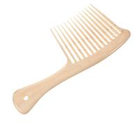 KALLORY Wide-tooth Plastic Hair Comb for Men and Beard Not Sharp and Will Not Pull Hair for Home Use Sturdy Detangler and Styling Tool