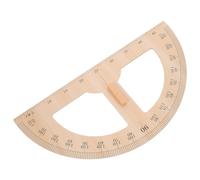 KALLORY Wood Teacher’s Measuring Ruler Wooden Large Triangle Protractor Classroom Drafting Tool for Education with Wooden Measuring Gauge for School Teaching