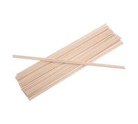 KALLORY Wooden Craft Dowels 100Pcs 4Mm X 300Mm Unfinished Natural Wood Rods for Centrepiece and Model Making