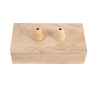 KALLORY Wooden Tuning Fork Resonator Box and Two-slot Rectangular Design with Dual Compartment and Minimizing Crossinterference for Precise Sound Calibration for Classroom Demonstrations