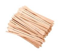 KALLORY Wooden Wax Applicator Sticks Khaki for Body Hair Removal 100pcs Safe and Convenient to Use Small Waxing Rods for Sensitive Small Areas and Party