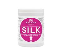 Kallos Cosmetics KJMN Silk Nourishing Hair Mask for Dry, Fragile and Dull Hair, Enhances Texture and Shine, Boosts Elasticity with Olive Oil and Silk Protein - 1L
