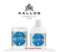 KALLOS KJMN PROFESSIONAL BIOTIN HAIR MASK& SHAMPOO -Beautifying Hair Mask & Sham