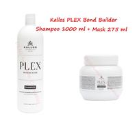 Kallos Plex Bond Builder Hair Mask with Plant Protein and Peptide Complex 1000 ml - 33.81 Fl Oz
