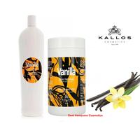 KALLOS PROFESSIONAL VANILLA HAIR MASK & SHAMPOO