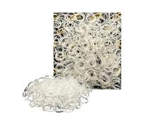 Kàllos Rubber Bands for Hair, Durable, Non-Slip, Elastic, for All Ages, Perfect for Braids, Ponytails and DIY Styling, No Damage, Multipurpose Hair Accessories, Clear