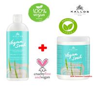 Kallos VEGAN SOUL Volumizing Hair Mask with Bamboo Extract& Coconut Oil for Fine