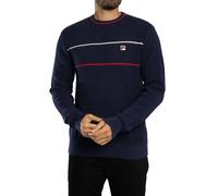 Kallum Waffle Knitted Jumper Navy/Gardenia/Red 3XL