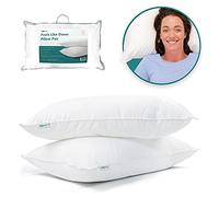 Kally Feels Like Down Pillows - Pair of Premium Quality White Pillows - White (48cm x 74cm)