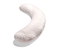 Kally Sleep Sherpa Fleece Full Body Sleep Pillow - Best Orthopaedic Pillow for Pregnancy, Neck & Back Pain, Recovery Support - Includes Replaceable & Washable cover - 160 x 35cm, Cream