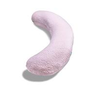 Kally Sleep Sherpa Fleece Full Body Sleep Pillow - Orthopaedic Pillow for Pregnancy, Neck & Back Pain, Recovery Support - Includes Replaceable & Washable Cover - 145 x 35cm, Pink