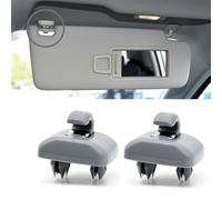 Kalmaegee Sun Visor Clips Compatible with Audi A1 A3 A4 A5 Q3 Q5 A7 B6 B7 B8 S4 S5 Inner Auto Sun Visor Hook Bracket Hanger Replacement Accessories 8U0857562A 8E0857562 (2Pcs Grey)