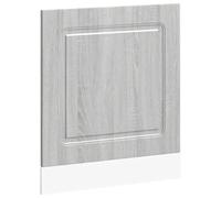 Kalmar Grey Sonoma Engineered Wood Dishwasher Panel for Kitchen Appliance Protection and Storage Compact Oven Cabinet Unit with Adjustable Feet